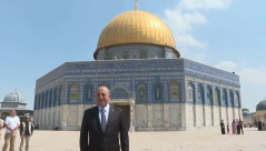 جانب من زيارة وزير الخارجية التركي للمسجد الأقصى